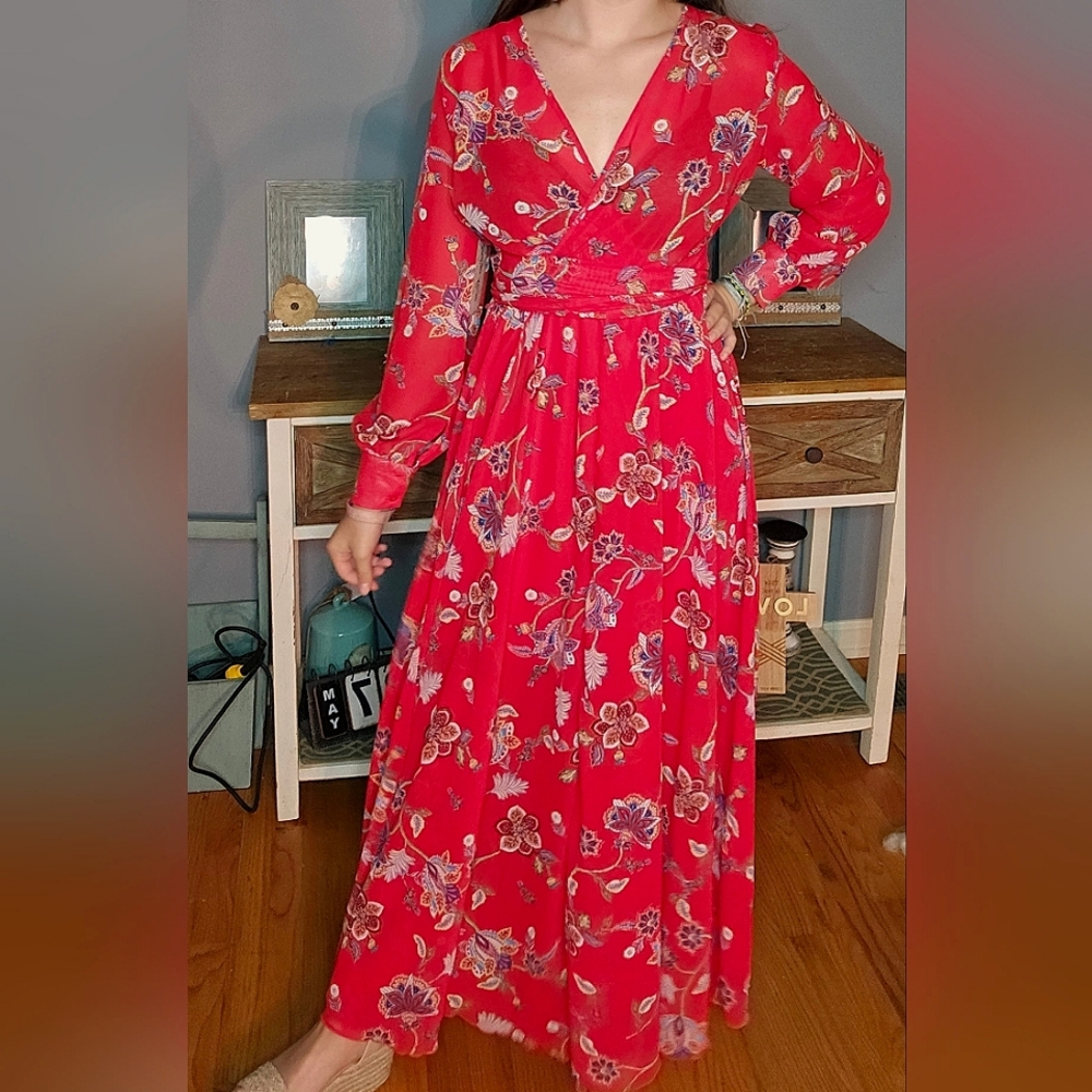 Stunning Red Boho Dress